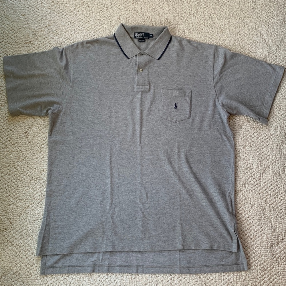 Polo by Ralph Lauren Gray Polo, XXL